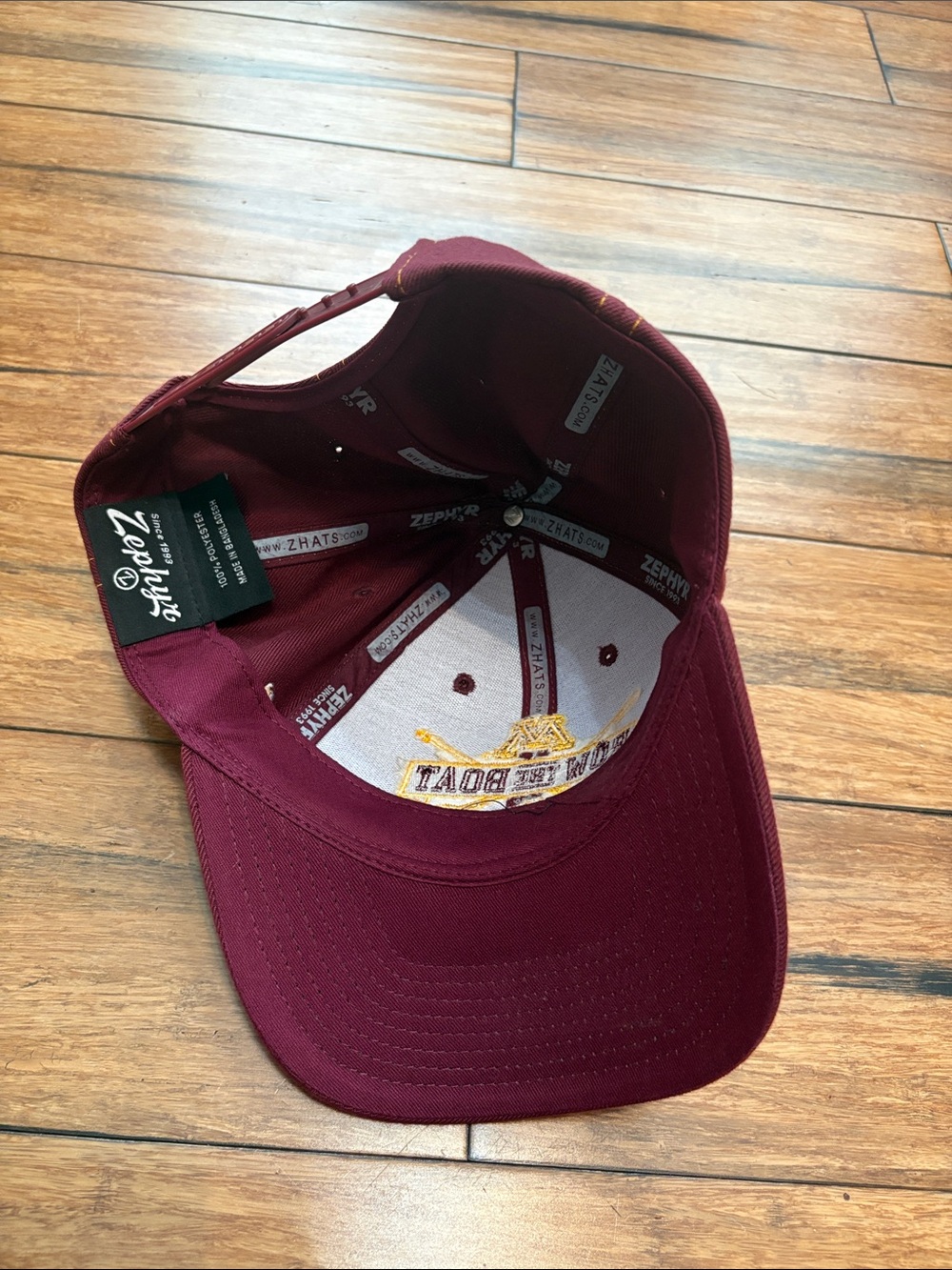 'Row the Boat' Snapback University of Minnesota Gophers Maroon Zephyr Hat Cap - Picture 7 of 7